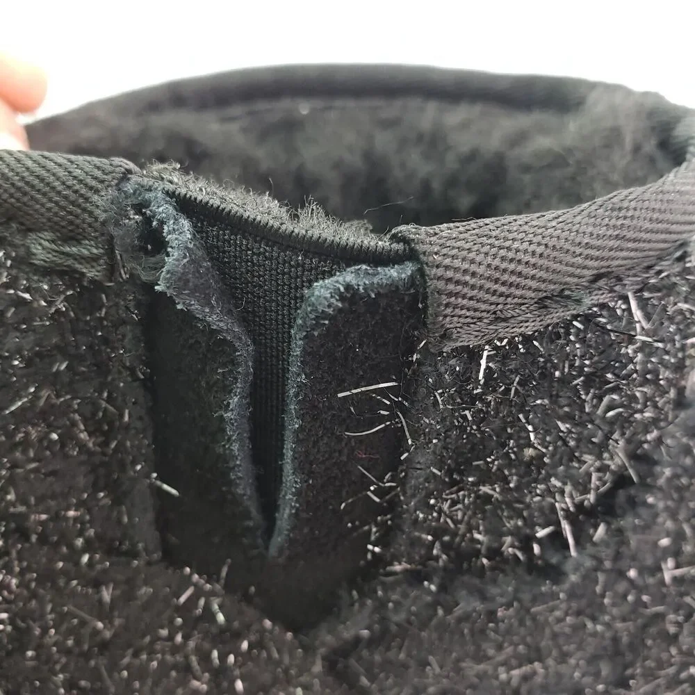 BearPaw Shalini Youth Girls Size 13 Black Sparkle Wool Blend Winter Low Boots